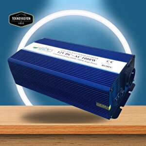 1000 Watt 12 Volt İnvertör Tam Sinüs İnverter