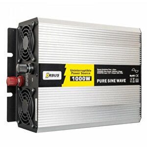 1000 Watt 12v-220v Şarjlı Çevirici Tam Sinüs İnverter İnvertör