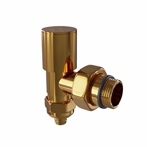 1/2 Gold Altın Sarı Renk Havlupan Randyatör Petek Pex Mobil Sistem Köşe Vana 1 Adet