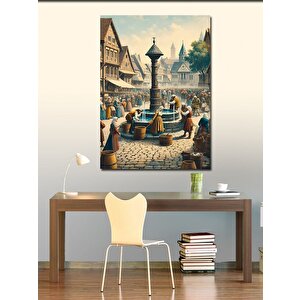 Kanvas Tablo Ortaçağ Pazarı 50x70 cm