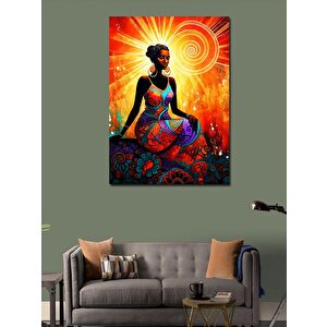 Kanvas Tablo Güneş Enerjisi Ve Kadın 100x140 cm