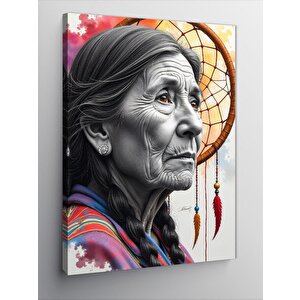 Kanvas Tablo Yaşlı Kadın 50x70 cm