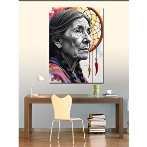 Kanvas Tablo Yaşlı Kadın 50x70 cm
