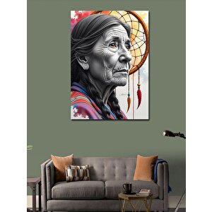 Kanvas Tablo Yaşlı Kadın 50x70 cm
