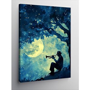 Kanvas Tablo Trombon Çalan Adam 50x70 cm
