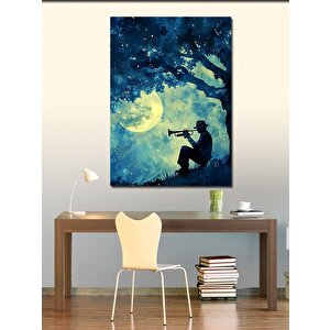 Kanvas Tablo Trombon Çalan Adam 50x70 cm
