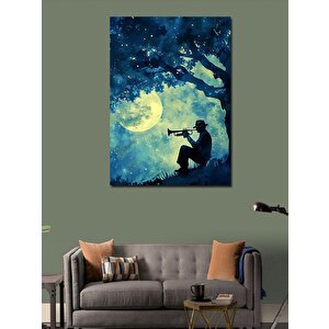 Kanvas Tablo Trombon Çalan Adam 50x70 cm