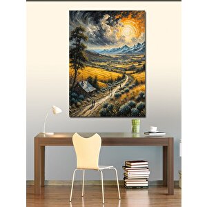 Kanvas Tablo Güneşli Tarla 100x140 cm