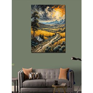 Kanvas Tablo Güneşli Tarla 100x140 cm