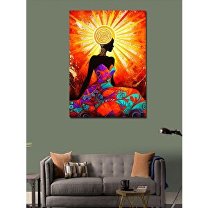 Kanvas Tablo Güneşe Bakan Kadın 50x70 cm