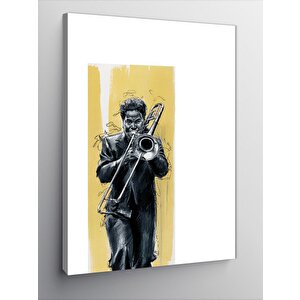 Kanvas Tablo Trompet Çalan Adam 70x100 cm