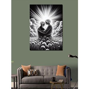 Kanvas Tablo Gelincik Tarlasında Yaşlı Çift 100x140 cm