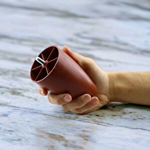 Oval Plastik Ayak 12 Cm Mobilya Yükseltici Sehpa Kanepe Ünite Koltuk Ayağı Baza Ayakları Kahverengi