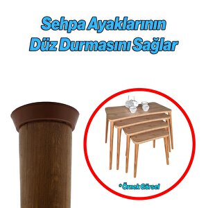 8 Adet Düz (kahverengi) Zigon Sehpa Ayağı Orta Sehpa Tabanı Mobilya Masa Açılı Ayak Bağlantı Aparatı