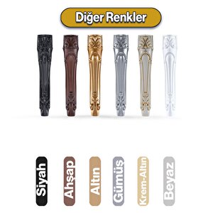 Erva Plastik 4 Adet Sehpa Ayağı 46 Cm Gold Altın Orta Ayak Zigon Sehpa Mobilya Masa Ayakları Altın