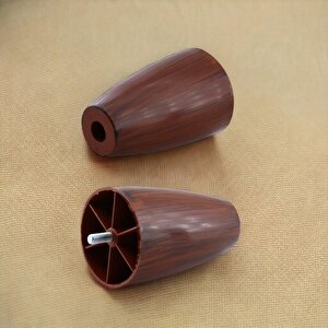 Oval 4 Adet 12 Cm (cevi̇z) Desenli Mobilya Dolap Kanepe Koltuk Baza Yükseltici Destek ayağı ayakları