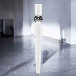 4 Adet Elips Masa Dresuar Ayağı 75 Cm Plastik Beyaz Ayak Mutfak Yemek Masası Mobilya Ayakları Beyaz