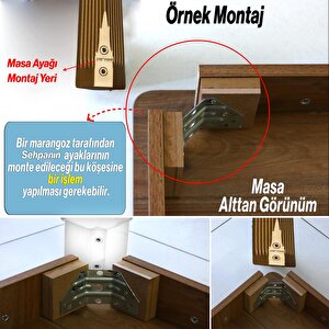 Elit Plastik Sehpa Ayağı 45 Cm Mobilya Ayak Zigon Gold Altın Renk Ayak Mutfak Yemek Masası 1 Adet