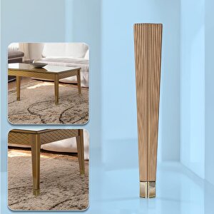Elit Plastik Sehpa Ayağı 45 Cm Mobilya Ayak Zigon Gold Altın Renk Ayak Mutfak Yemek Masası 1 Adet