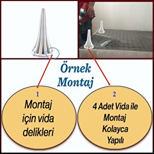 İstanbul 19 Cm Beyaz Mobilya Konsol Orta Sehpası Kanepe Koltuk Tv Ünitesi Baza Ayağı Ayak Ayakları