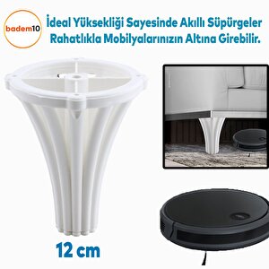 İstanbul Konsol Mobilya Kanepe Koltuk Tv Ünitesi Baza Ayağı Orta Sehpası Ayak Ayakları 12 Cm Beyaz