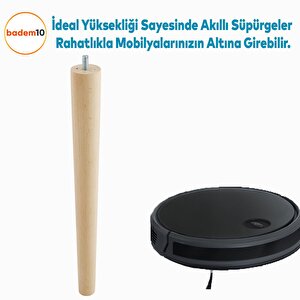 4'lü Ahşap Sehpa Ayak Takımı 35 Cm Zigon Puf Tabure Ayağı Masa Ayakları Açılı Bağlantı Aparatı Dahil