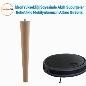 Ahşap Mobilya Ayağı Aparatlı 50 Cm Sehpa Zigon Orta Masa Puf Tabure Tv Ünitesi Ayakları M8 Civatalı