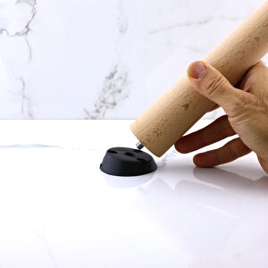 4 Adet Ahşap Mobilya Ayağı 50 Cm Dereceli Aparatlı Sehpa Zigon Orta Masa Puf Tabure Ayakları M8