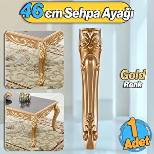 Erva Plastik Sehpa Ayağı 46 Cm Gold Altın Orta Ayak Zigon Sehpa Mobilya Masa Ayakları Altın 1 Adet