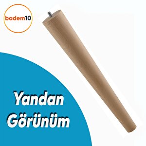 Ahşap Mobilya Ayağı 3 Adet 45 Cm Sehpa Zigon Orta Masa Puf Tabure Tv Ünitesi Ayakları M8 Civatalı