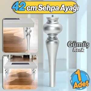 Damla Plastik Sehpa Ayağı 42 Cm Gümüş Gri Orta Sehpası Ayak Zigon Sehpa Mobilya Masa Ayakları 1 Adet