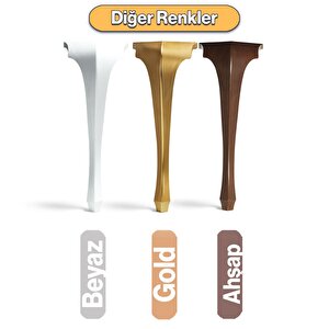 4 Adet Lukens Masa Dresuar Ayağı 75 Cm Plastik Beyaz Ayak Mutfak Yemek Masası Mobilya Ayakları