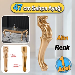 Valenta Plastik Sehpa Ayağı 47 Cm Altın Renk 1 Adet Mobilya Zigon Çay Orta Sehpası Ayak Ayakları