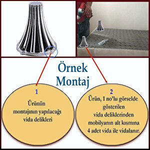 İstanbul Konsol Mobilya Kanepe Koltuk Tv Ünitesi Baza Ayağı Orta Sehpası Ayak Ayakları 12 Cm Krom