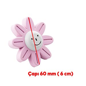 Plastik Papatya Gülücüklü Pembe Mobilya Çoçuk Odası Dolabı Kapak Kulpu Çekmece Kulbu 1 Adet