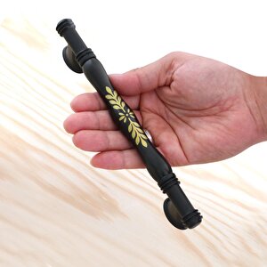 Sardis Gerçek Porselen Mat Siyah 160 Mm Mobilya Mutfak Kulp Çekmece Dolap Kulplar Kulpu Kulbu