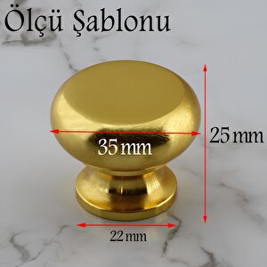 Gama Düğme Metal Kulp Gold Altın Çekmece Mobilya Mutfak Dolabı Dolap Kulpu Kulbu Kulpları
