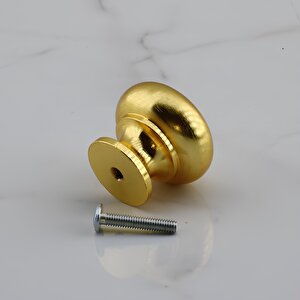 Gama Düğme Metal Kulp Gold Altın Çekmece Mobilya Mutfak Dolabı Dolap Kulpu Kulbu Kulpları
