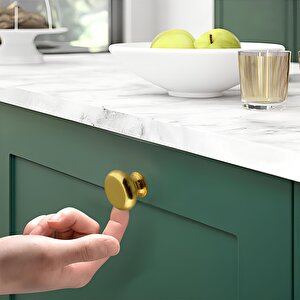 Gama Düğme Metal Kulp Gold Altın Çekmece Mobilya Mutfak Dolabı Dolap Kulpu Kulbu Kulpları