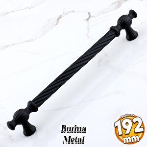 Burma Siyah Metal Kulp 192 Mm - 19.2 Cm Mobilya Çekmece Mutfak Dolabı Dolap Kulpları Kulbu Kulpu