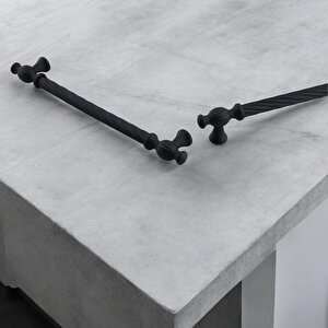Burma Siyah Metal Kulp 192 Mm - 19.2 Cm Mobilya Çekmece Mutfak Dolabı Dolap Kulpları Kulbu Kulpu