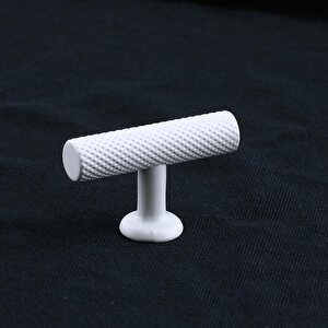 Doruk Beyaz Metal Kulp Düğme Çekmece Mutfak Mobilya Dolabı Dolap Kapak Kulpu Kulbu Kulpları Beyaz