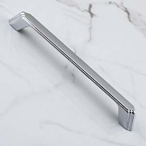 Gökçe Krom Metal Kulp 160 Mm -16 Cm Mobilya Çekmece Mutfak Dolabı Dolap Kulpları Kulbu Kulpu Krom