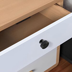 Taç Çizgili Düğme Metal Kulp Siyah Çekmece Mobilya Mutfak Dolabı Dolap Kulpu Kulbu Kulpları