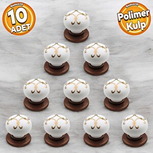 Eymen Polimer Düğme Kulp Yıldız Antik Bakır Mobilya Mutfak Çekmece Dolap Kulpu Kulbu Kulpları 10 Adet