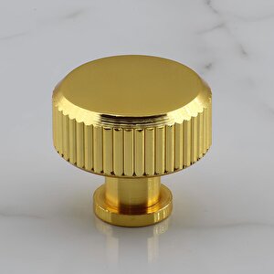 Taç Çizgili Düğme Metal Kulp Gold Altın Çekmece Mobilya Mutfak Dolabı Dolap Kulpu Kulbu Kulpları