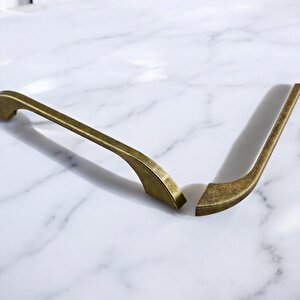 Ezgi 160 Mm - 16 Cm Eskitme Antik Sarı Metal Mobilya Mutfak Dolabı Dolap Kulpu Kulbu Kulpları