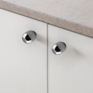 Topuz Düğme Çizgili Metal Kulp Krom Çekmece Mobilya Mutfak Dolabı Dolap Kulpu Kulbu Kulpları