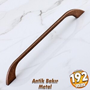 Meriç 192 Mm - 192.2 Cm Eskitme Antik Bakır Metal Mobilya Mutfak Dolabı Dolap Kulpu Kulbu Kulpları