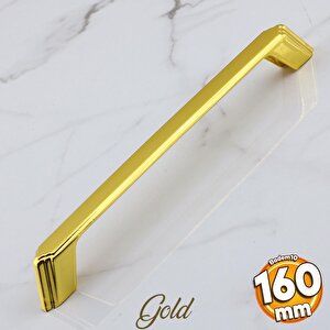 Gökçe Altın Metal Kulp 160 Mm -16 Cm Mobilya Çekmece Mutfak Dolabı Dolap Kulpları Kulbu Kulpu Gold